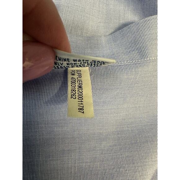 Mens Polo Ralph Lauren Blue Long‎ Sleeve Button Down Oxford Shirt Size 18-34/35 - Picture 11 of 11